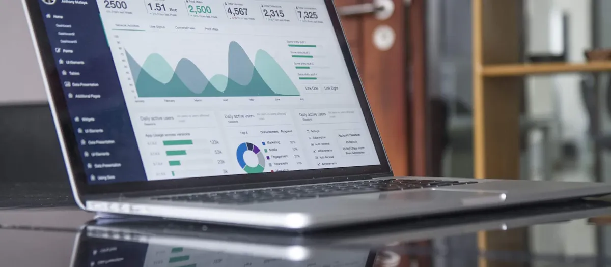 Dashboard di un software gestionale con grafici e dati aziendali