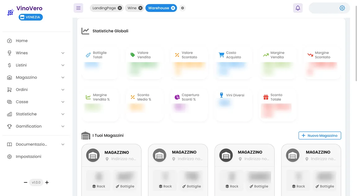 VinoVero Dashboard